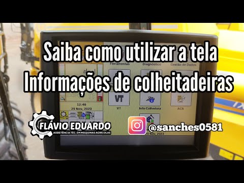 CR - Saiba mais sobre a Tela Informações de colheitadeira.