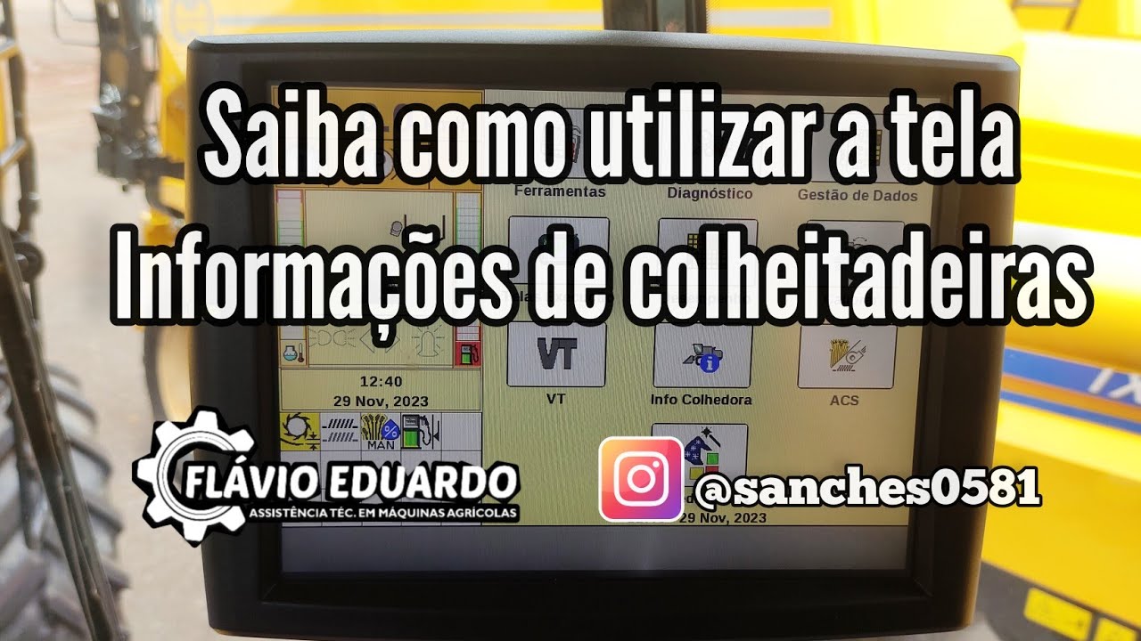 CR - Saiba mais sobre a Tela Informações de colheitadeira.