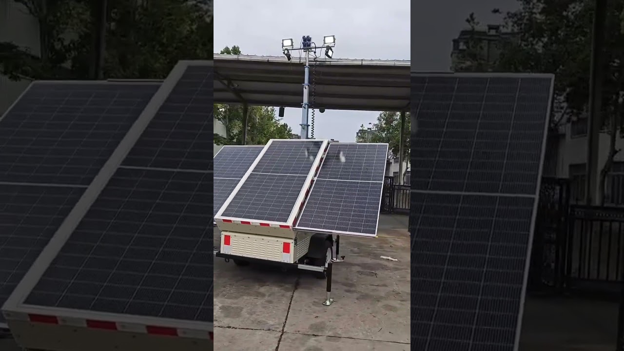Solar Lighting Tower – Compact & Efficient Machine Showcase