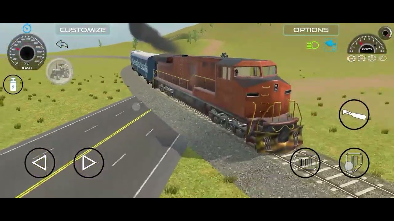 Thar ka tractor aur train ka video