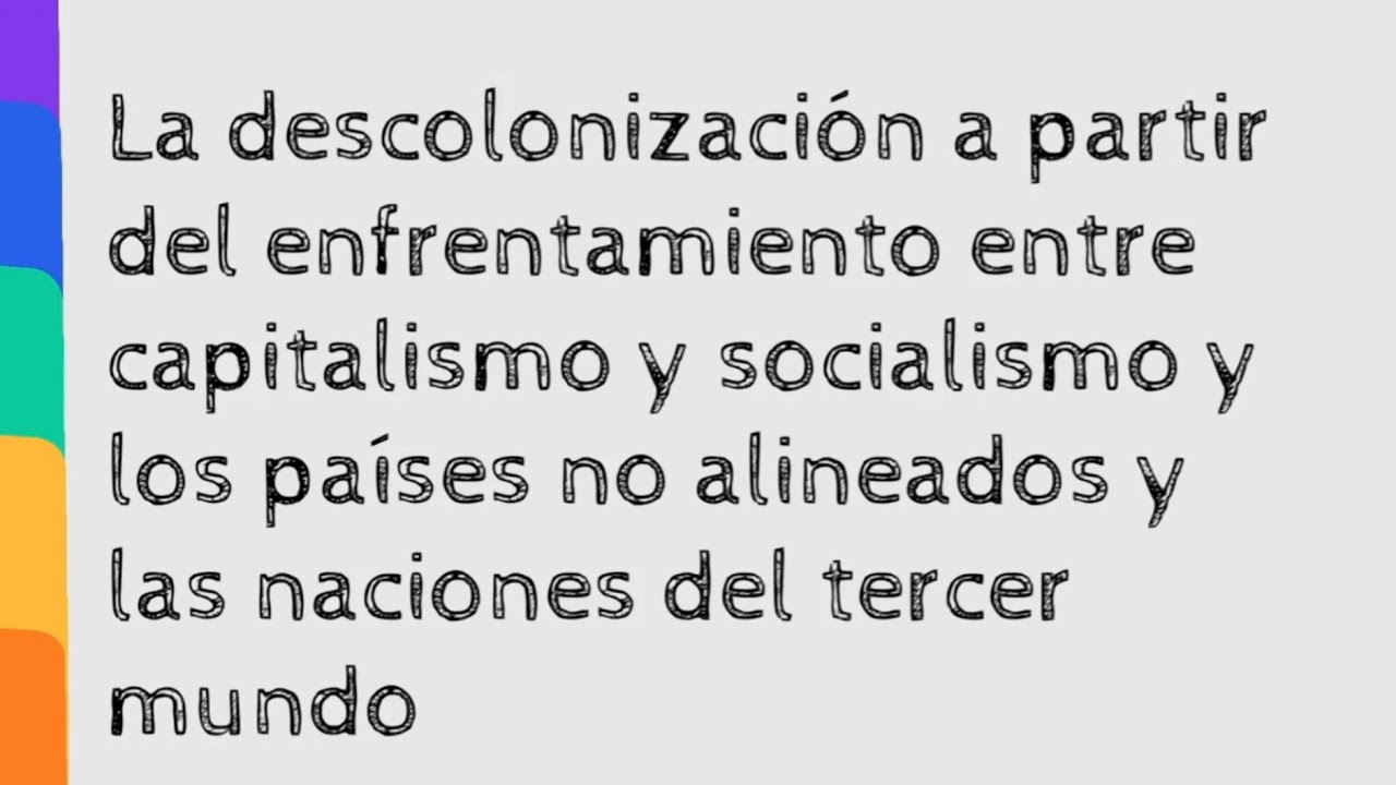 La descolonización a partir del enfrentamiento entre capitalismo y socialismo YouTube