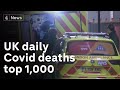 Covid: UK records highest daily death toll since April