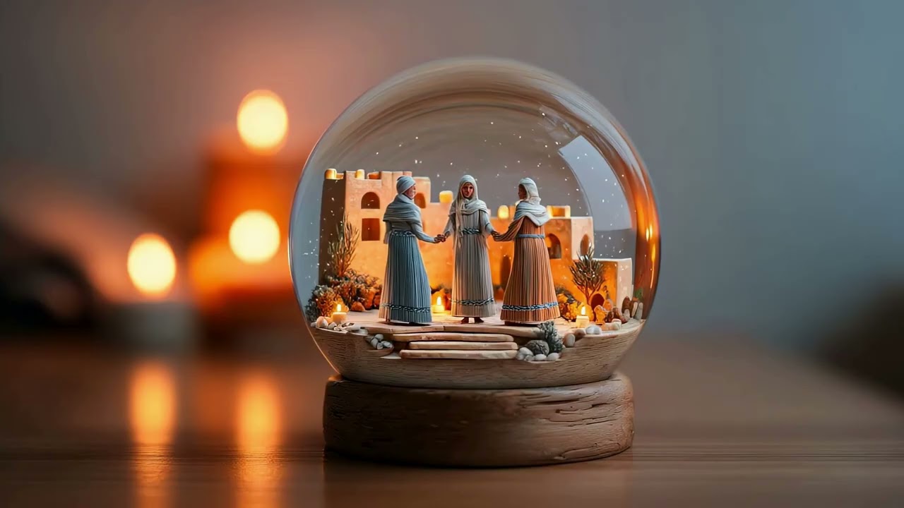 헤리티지 스노우글로브: 남아프리카 전통 무용 — 촛불의 평온 | 1시간 수면 BGM