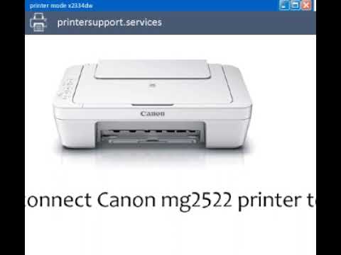 How to connect Canon mg2522 printer to wifi - YouTube