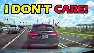 Oblivious Audi Driver Is Too Busy Texting On Her Phone