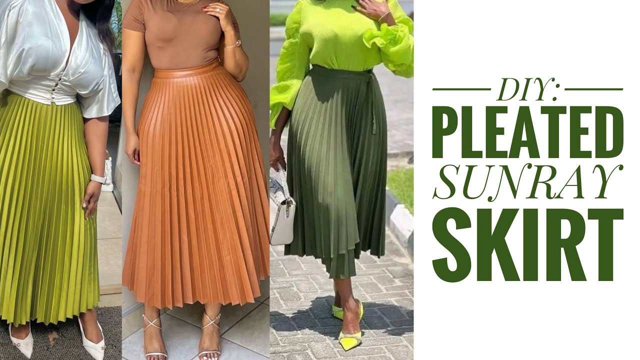 Складчатая юбка «Солнечные лучи» своими руками | Простая пошаговая инструкция