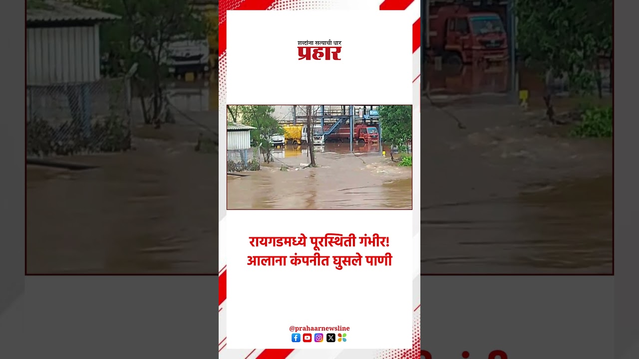 Raigad Rain | रायगडमध्ये पूरस्थिती गंभीर!  | Water Logging