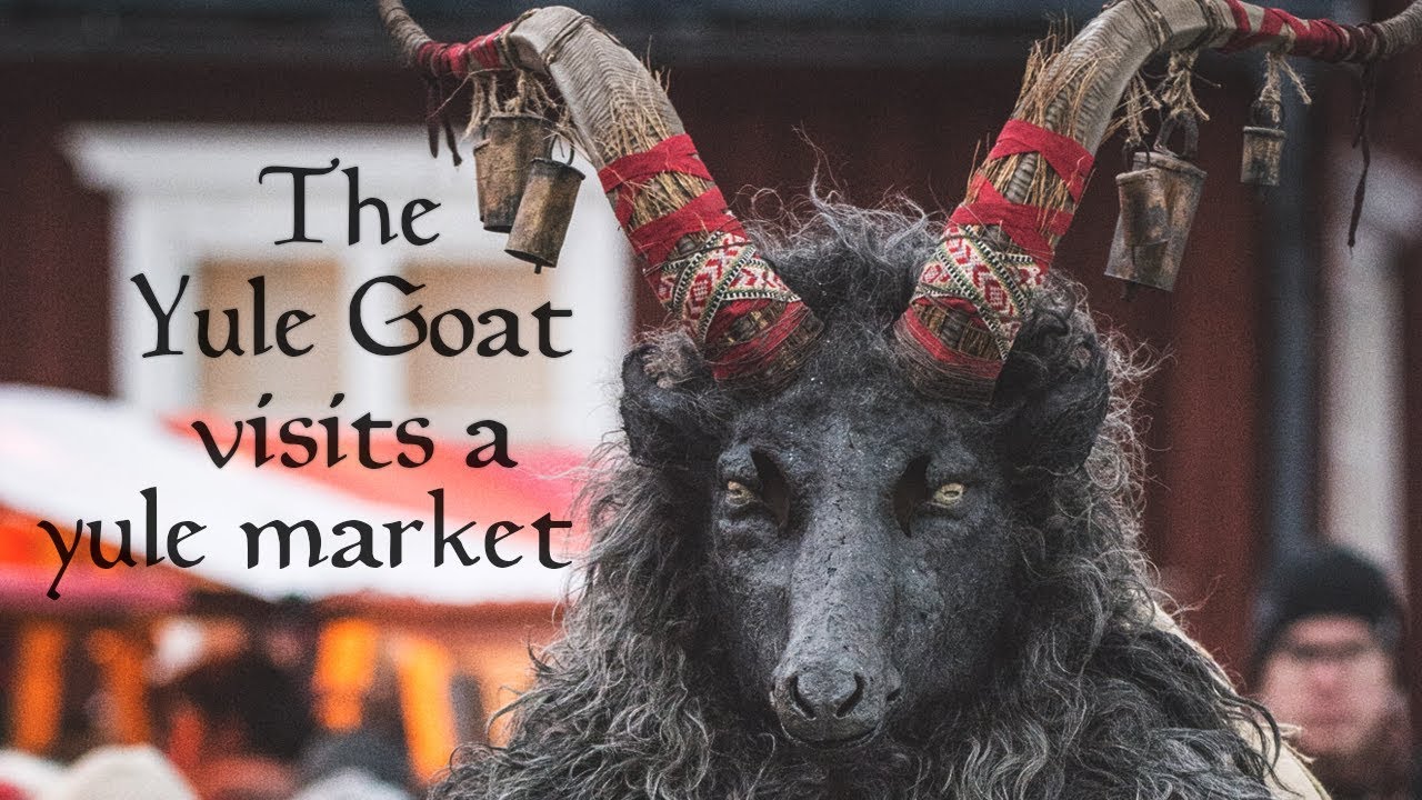 The Yule Goat visits a yule market Julbocken YouTube
