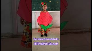 Rose speech for fancydress competition in English|Favourite flower|lines about rose🌹|kidsvideo#reels