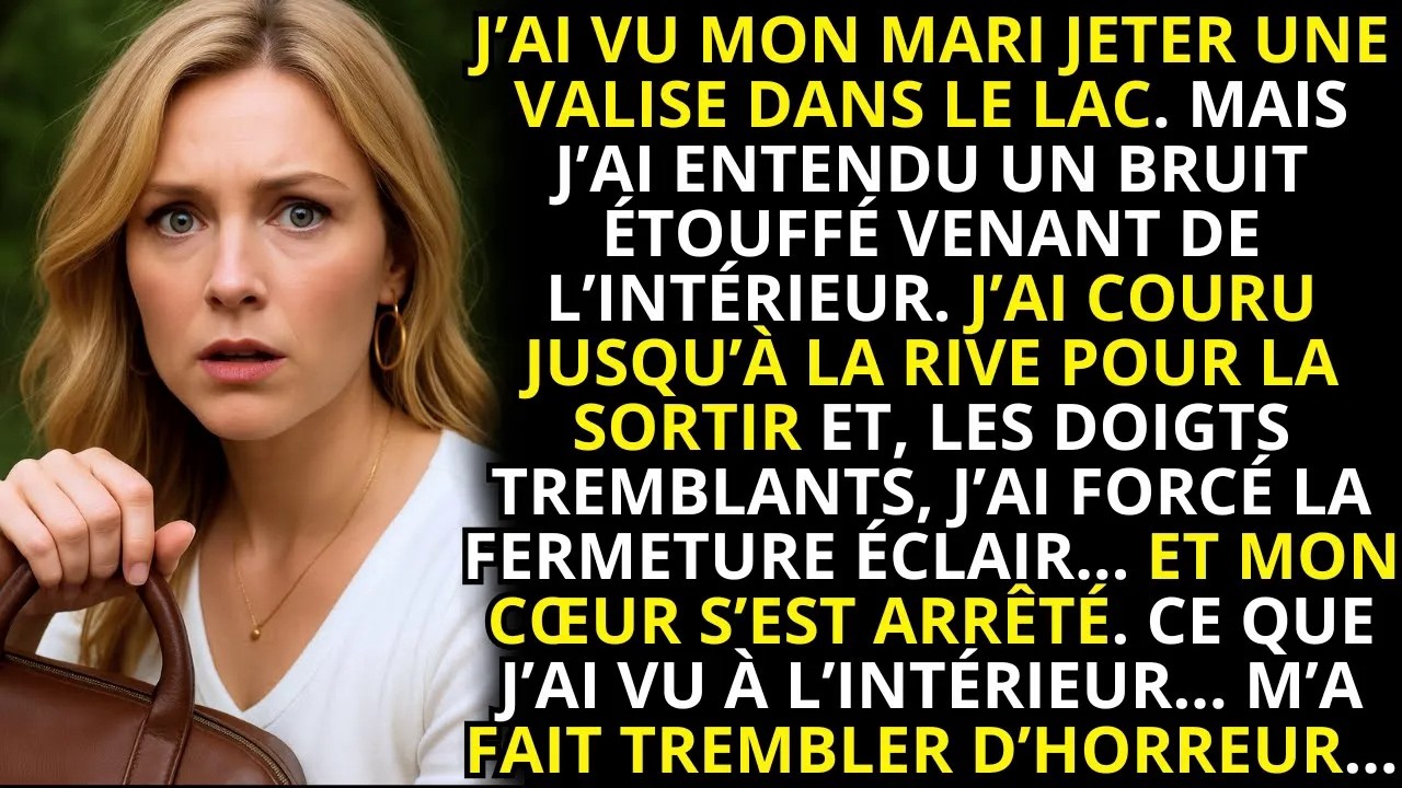 J’ai suivi mon mari jusqu’à notre maison de campagne sans qu’il le sache, et je l’ai vu jeter une valise dans la rivière avec un calme glacial que je ne lui connaissais pas. Quand je l’ai...