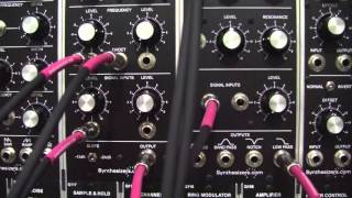 Q107 versus Q150 -  dotcom analog modular synthesizer
