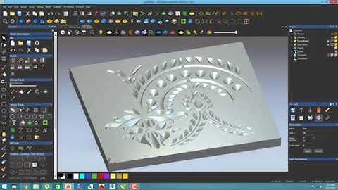 artcam 2d v-bit carving tool use