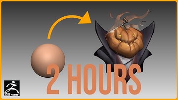From Sphere to Halloween Pumpkin in 2 hours! Timelapse