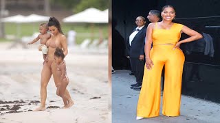 La La Anthony Is Hot In An Orange Bikini After Revealing She Underwent Heart Surgery