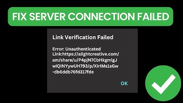 Server Connection Failed Link Verification Failed | Alight Motion