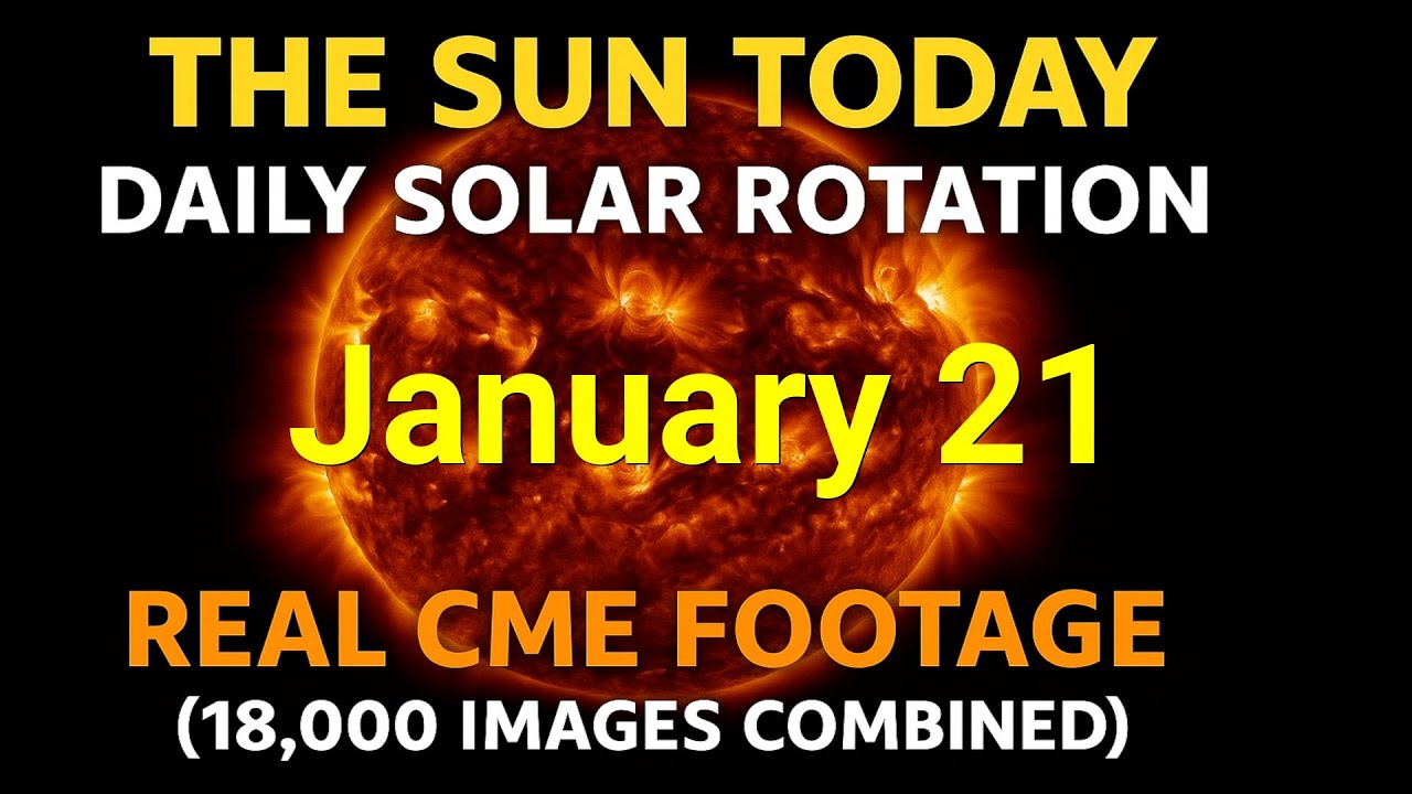 🌤 ☀️ The Sun Today: Daily Solar Rotation & Real CME Footage (36,000 ...