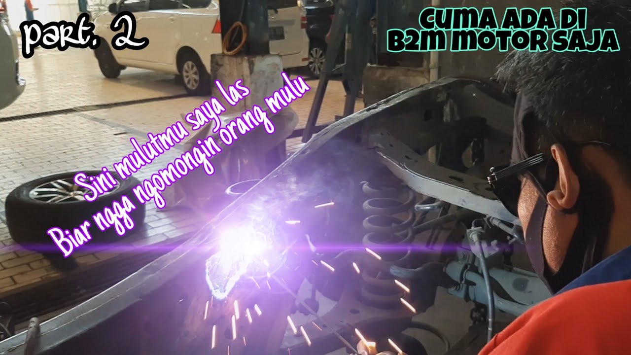 Proses Repair Chassis Toyota Fortuner. Auto Body Repair Oven Sistem