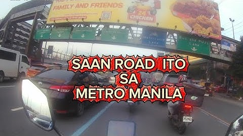  Which road is this in Metro Manila? 