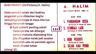 A. Halim & De'Fictions - Budi Pekerti (De'Fictions/A. Halim) -1969