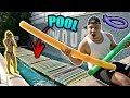 POOL NOODLE BRIDGE CHALLENGE WITH GIRLFRIEND (IT ACTUALLY WORKED)