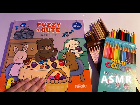 ASMR | PINTANDO “BOBBIE GOODS” ✨🖍️ (sussuros, sons de lapis) 