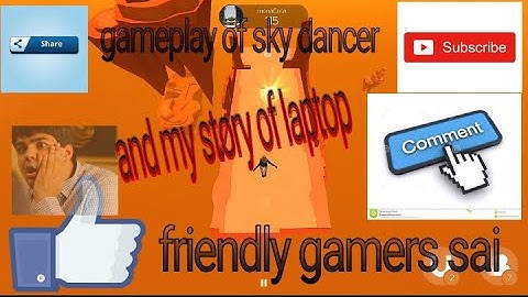 Game play of sky dancer premium||with Sai||in Telugu||and story of my laptop||#5
