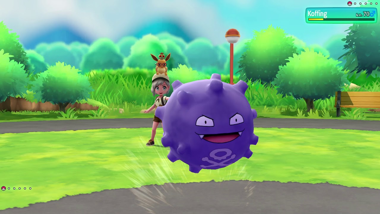 Pokemon Lets Go Eevee Master Trainer Koffing