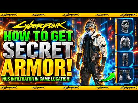 Cyberpunk 2077 - How To Get Secret NUS INFILTRATOR ARMOR w/ 2.5 Update New GEAR (In-Game Location)
