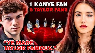 1 Kanye Fan vs 5 Taylor Swift Fans