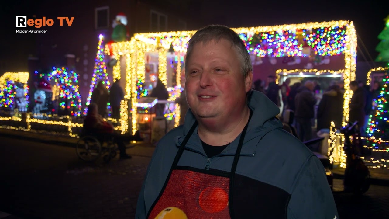 Verlichte kerstveranda groeit uit tot ontmoetingsplek in Hoogezand