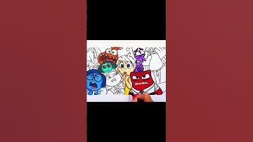 Inside Out 2 Coloring Pages #insideout2 #shorts