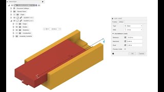 PLTW - IED - Activity 2.1.3 - Slider Assembly Joint Constraint In Autodesk Fusion
