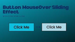 Full Simple Sliding Effect on Button Hover | HTML & CSS For Beginners | ASMR Programming Guide