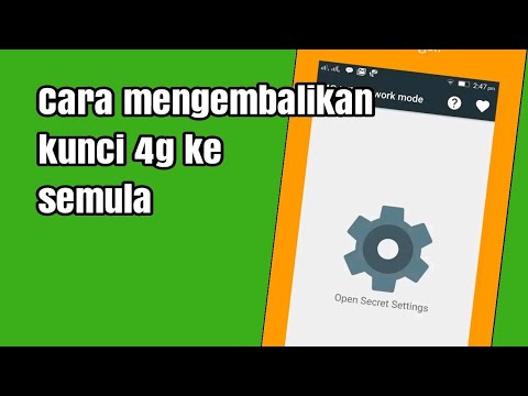 Video: Bagaimana cara mematikan 4g di Android saya?