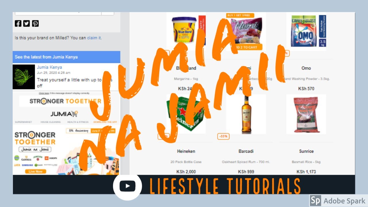 JUMIA NA JAMII 8th Annivesary HOW TO PLACE AN ORDER ON JUMIA STRONGER TOGETHER YouTube