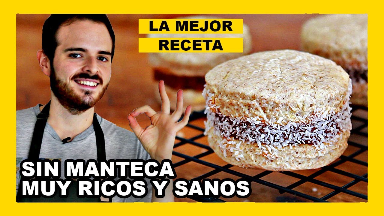 🔶 Como hacer ALFAJORES de MAICENA VEGANOS con ACEITE (Receta MUY FÁCIL)