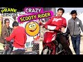 nepali prank - crazy scooty rider /crazy ride || funny /comedy prank || alish rai new prank ||