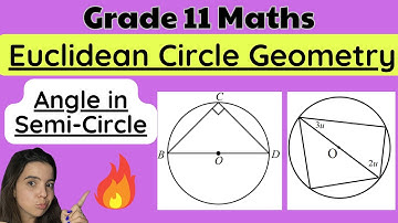 Circle Geometry Grade 11 Euclidean Geometry: Angle in semi-circle