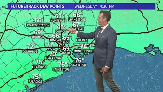 Houston forecast: Lower dew points could mean comfortable weather this week screenshot 2