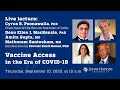 Vaccine Access in the Era of COVID 19: Co-Hosted by the Johns Hopkins India Institute