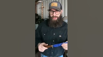 See how I created this crazy pattern in the full length video #damascus #blacksmith #knife