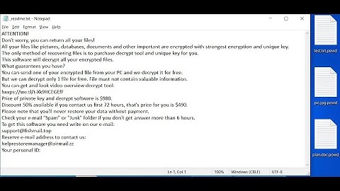 POWD Ransomware removal (Decrypt .powd Files)