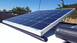 Solar generator installed in truck