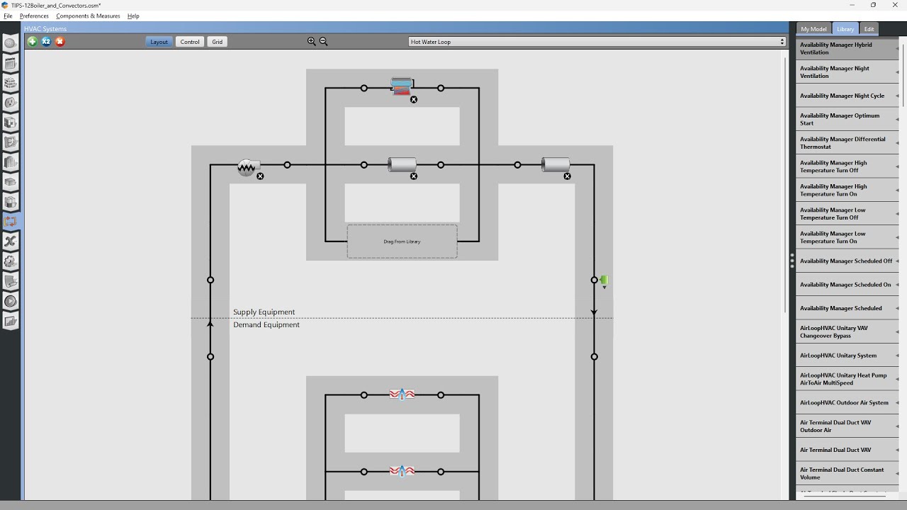 OpenStudio Tips - Boiler with Convectors/Radiators - YouTube
