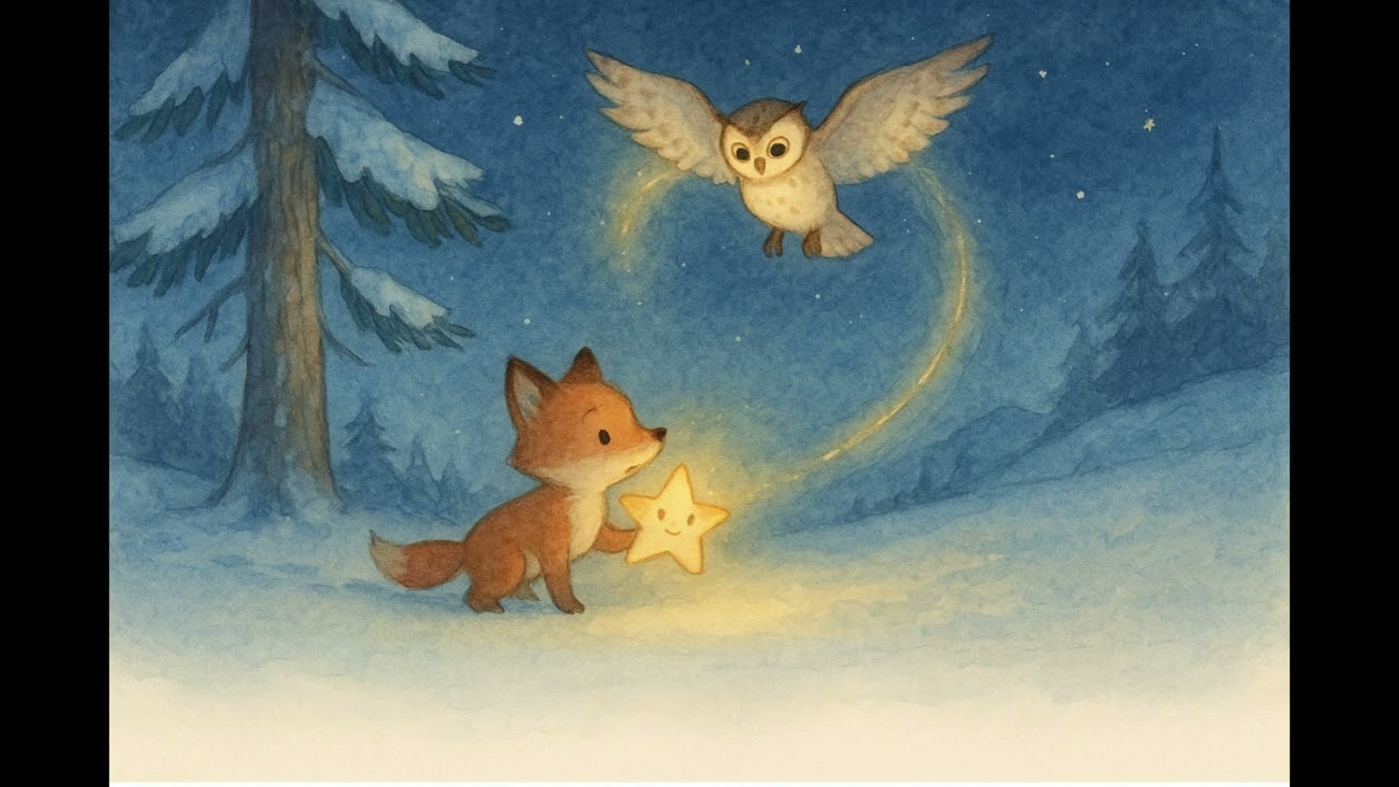 ✨ L’étoile tombée dans la neige – Conte d’hiver poétique pour enfants (Album jeunesse 3-6 ans)