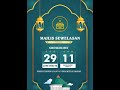 Live majlis istiqomah sewelasan bulan dzulhijjah 1444 h ponpes assalafi al fithrah meteseh semarang