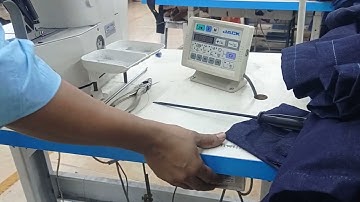 jack sewing machine bartack to button attach