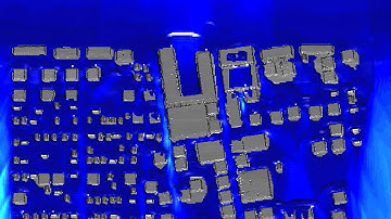 Boussinesq simulation 2D tsunami through town large wave momentum flux