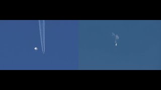 Breaking Chinese Spy Balloon Shot Down By Us Military Over Atlantic Ocean