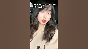 Thumbnail of Reason why god didn’t give Asians BLUE EYES 😳 #douyin #shorts #kbeauty #blueeyes #asian #小红书 #kpop